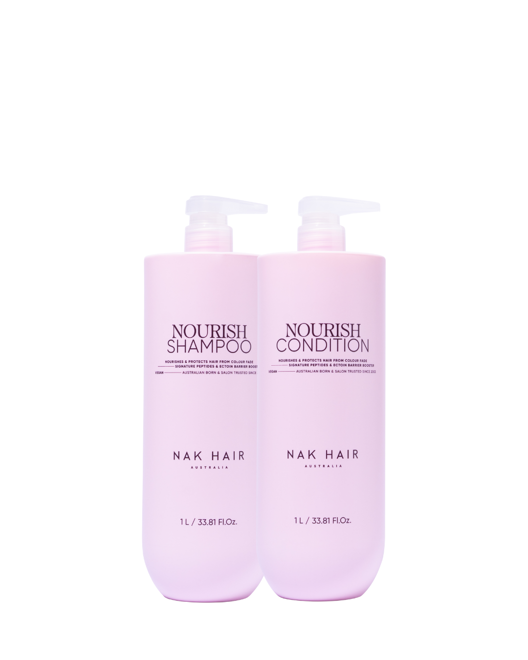 NAK Signature Nourish Shampoo & Conditioner 1000ml Duo NEW