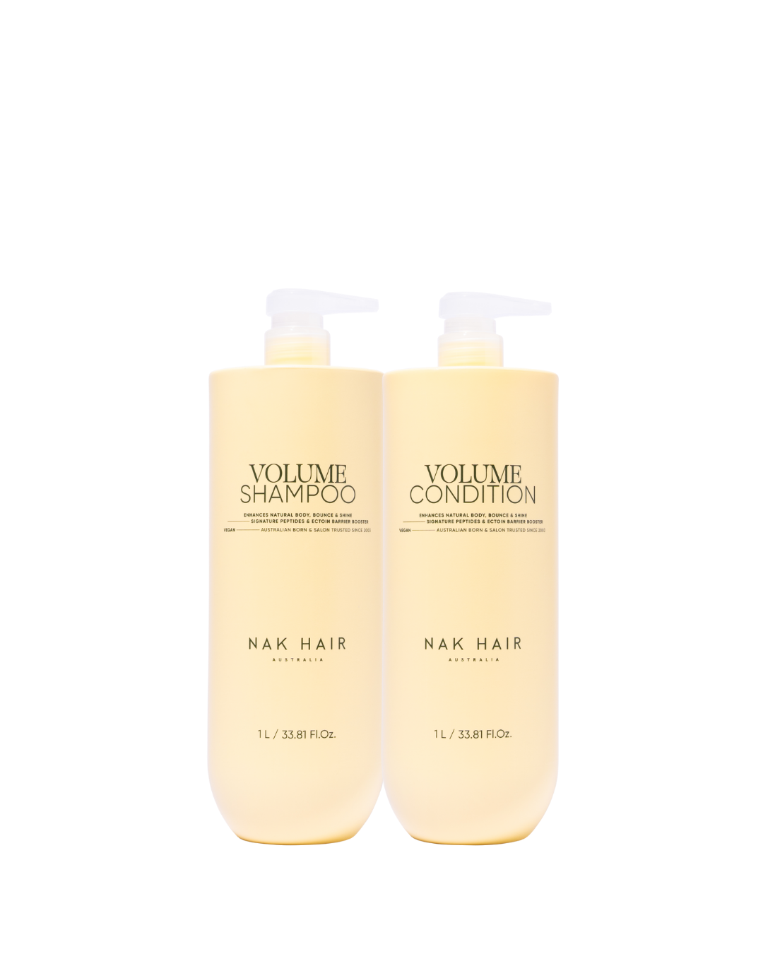 NAK Signature Volume Shampoo & Conditioner 1000ml Duo NEW