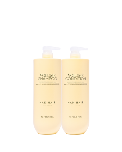 NAK Signature Volume Shampoo & Conditioner 1000ml Duo NEW