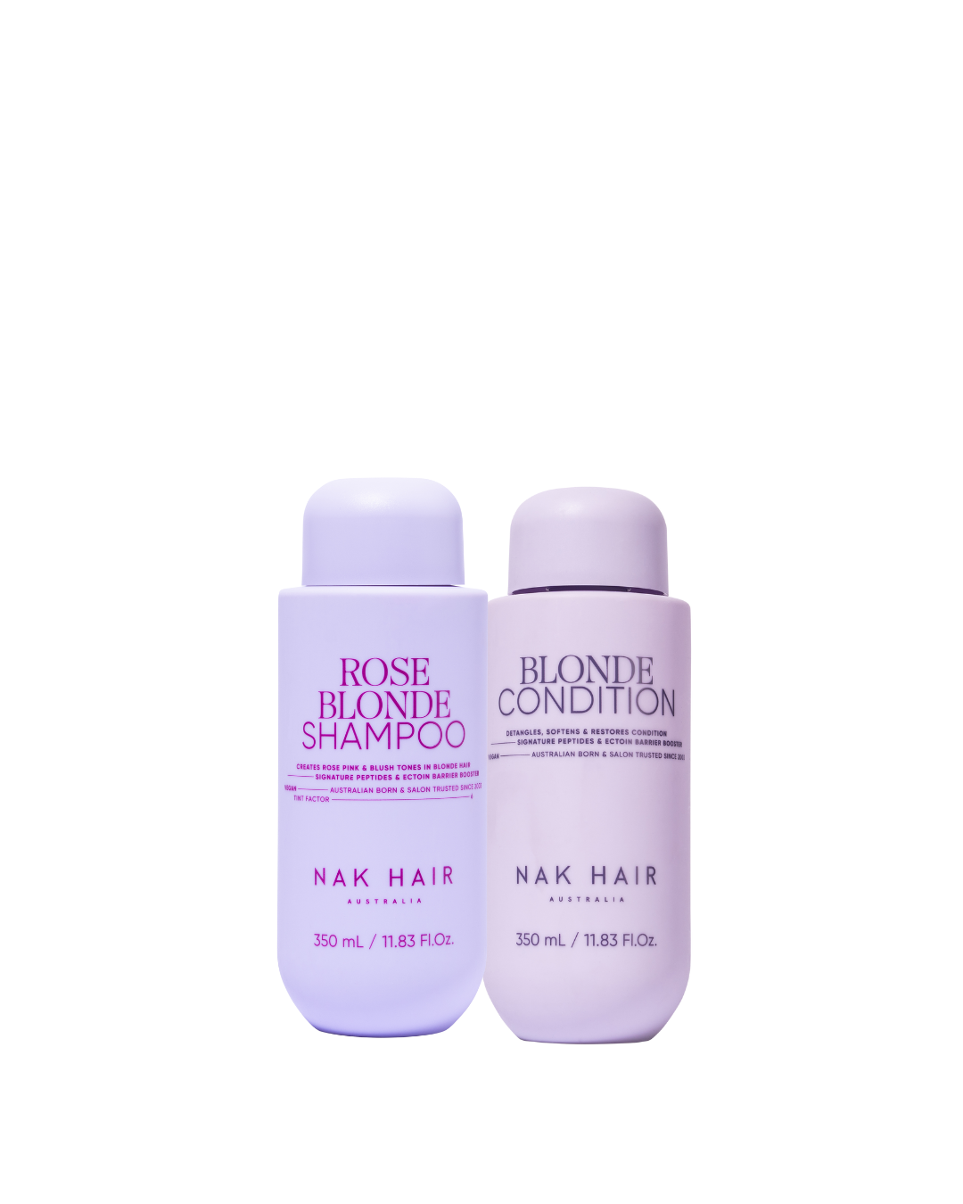 NAK Signature Rose Blonde Shampoo & Conditioner 350ml Duo NEW