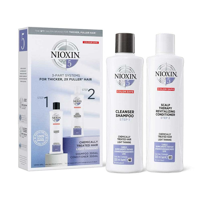 Nioxin System 5 Duo 300ml Shampoo And Conditioner