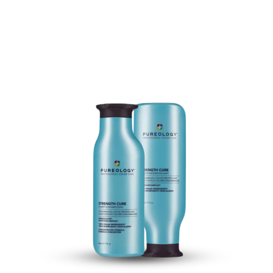 Pureology Strength Cure Shampoo & Conditioner 266ml Duo