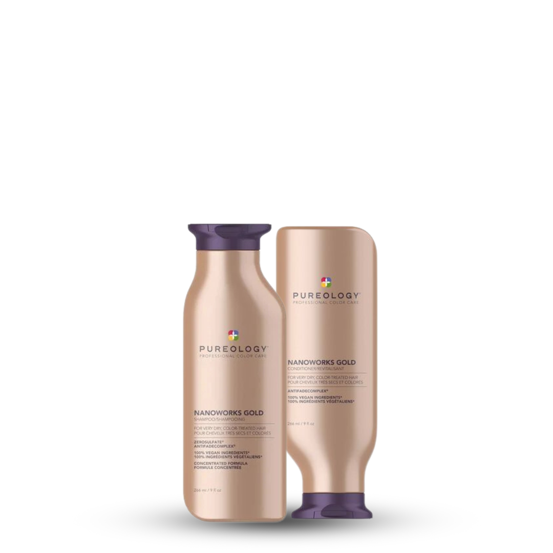 Pureology Nanoworks Gold Shampoo & Conditioner 266ml Duo