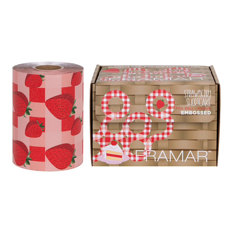 FRAMAR Strawberry Shortcake Embossed Roll - 12.7cm x 97.5mtr
