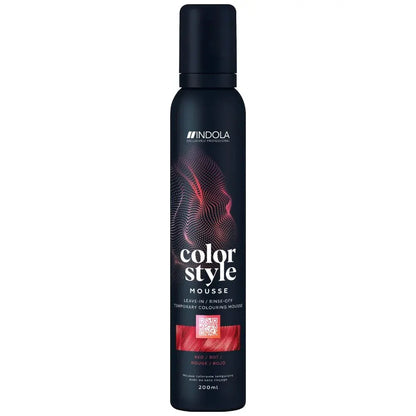 Indola Colour Style Mousse Red 200ml - Salon Warehouse 