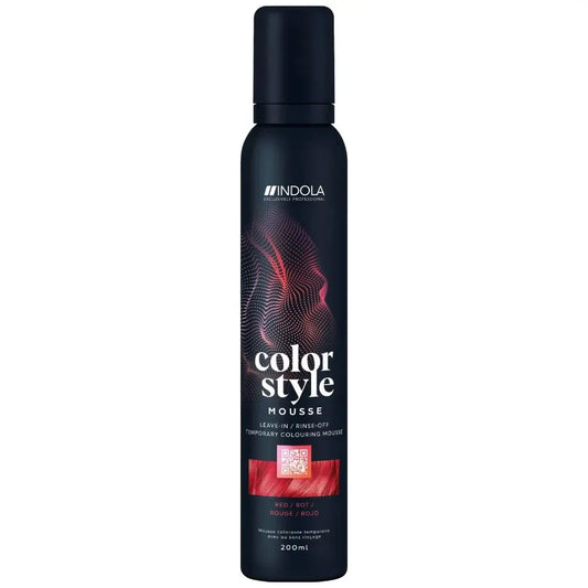 Indola Colour Style Mousse Red 200ml - Salon Warehouse 