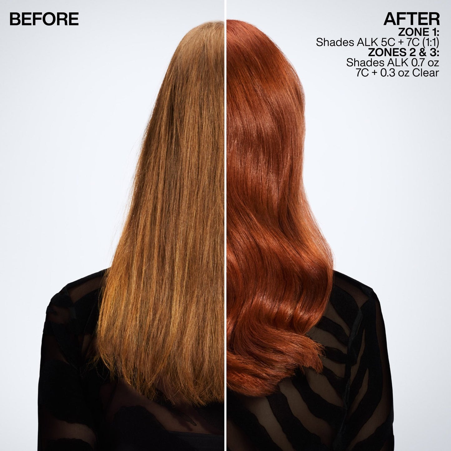 Redken Shades ALK before and after - boost and brighten
