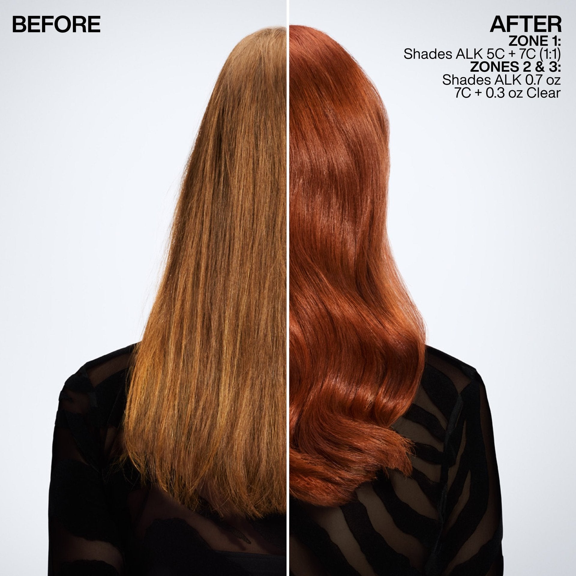 Redken Shades ALK before and after - boost and brighten