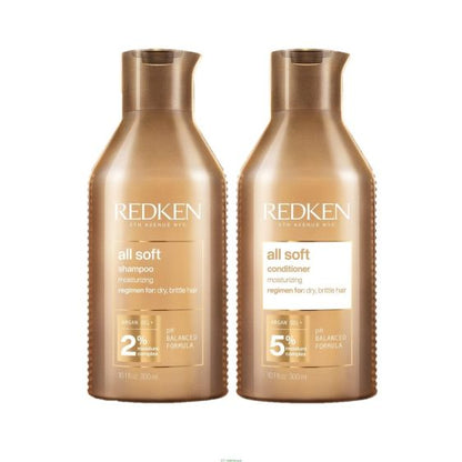 Redken All Soft Shampoo & Conditioner 300ml Duo Gift Pack