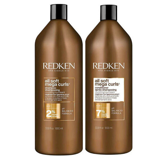 Redken All Soft Mega Curls Shampoo & Conditioner Duo Litre size