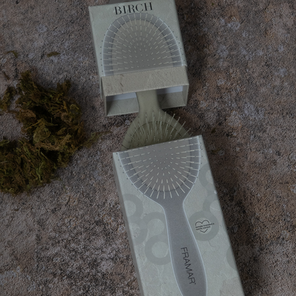 FRAMAR Neutrals Sage Detangle Brush - Birch