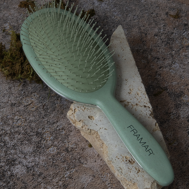 FRAMAR Neutrals Sage Detangle Brush - Fig