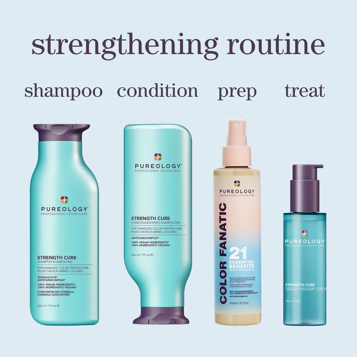 Pureology Strength Cure Dream Healer Serum 100ml Trio - Salon Warehouse