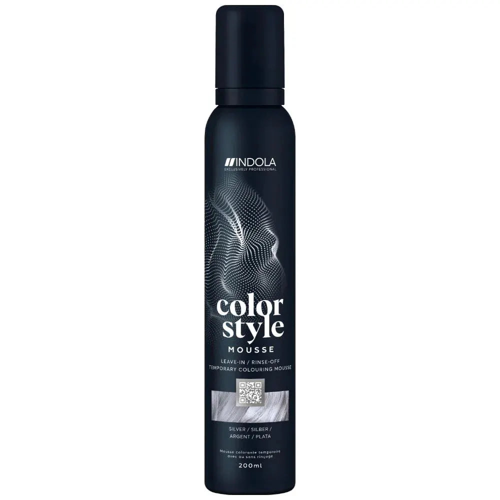 Indola Colour Style Mousse Silver 200ml - Salon Warehouse 