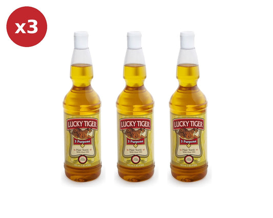Lucky Tiger 3 Purpose Hair Tonic 473ml 3 Pack