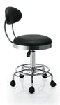 Sterling Professional Salon 'Kaia' Stool with Backrest