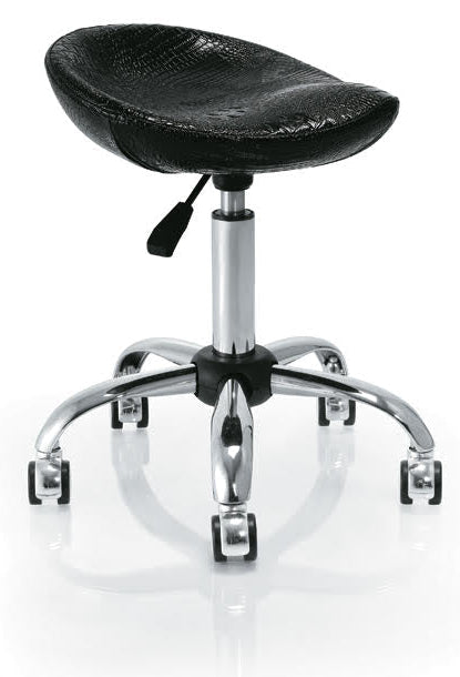Sterling Professional Salon 'Thomas' Stool with Textured Concave (Scooped) Seat