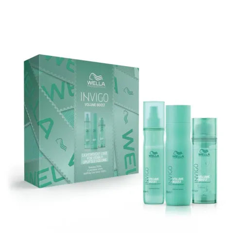 Wella Professionals Invigo Volume Boost Shampoo, Mask & Spray Trio Gift Pack - Salon Warehouse