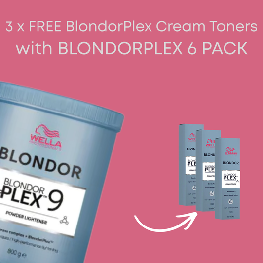 3 x Wella BlondorPlex Cream Toner 60ml Promotional Free Gift