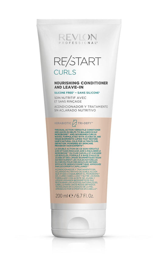 Revlon Re/Start Curls Nourishing Conditioner & Leave-In 200ml - Salon Warehouse