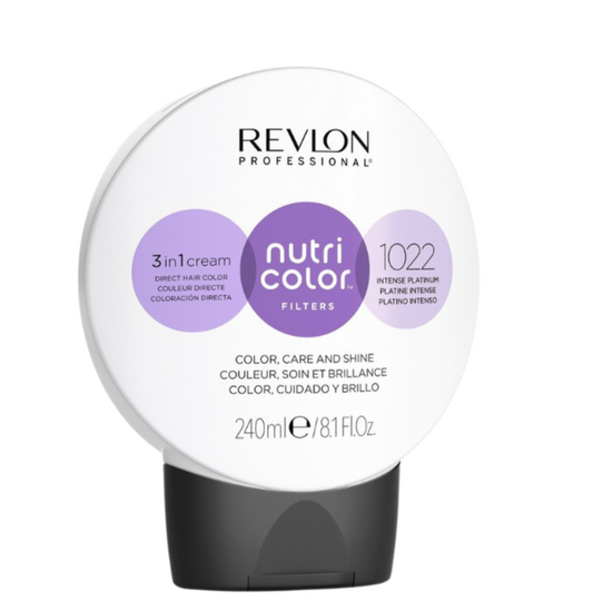 REVLON PROFESSIONAL NUTRI COLOR FILTERS 1022 INTENSE PLATINUM 240ml - Salon Warehouse