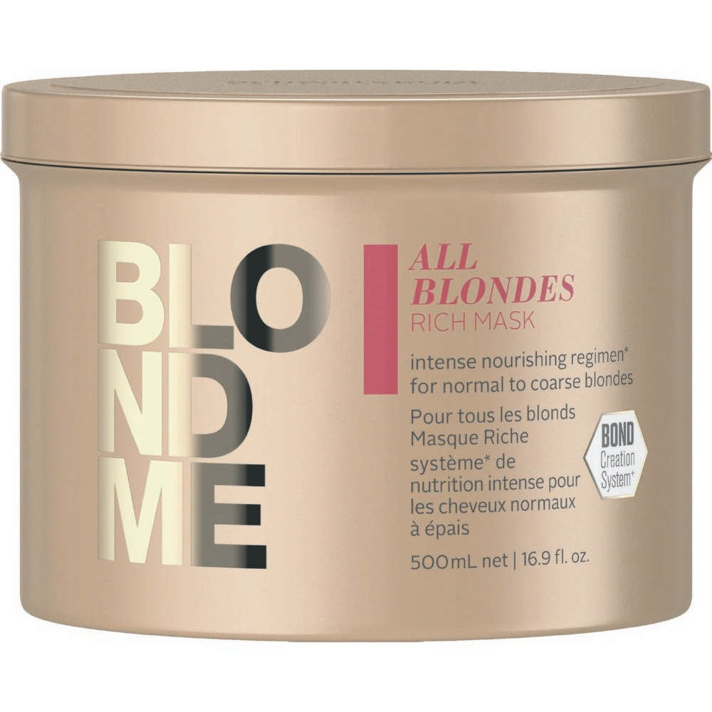 Schwarzkopf Blondme All Blondes RICH Mask 500ml - Salon Warehouse