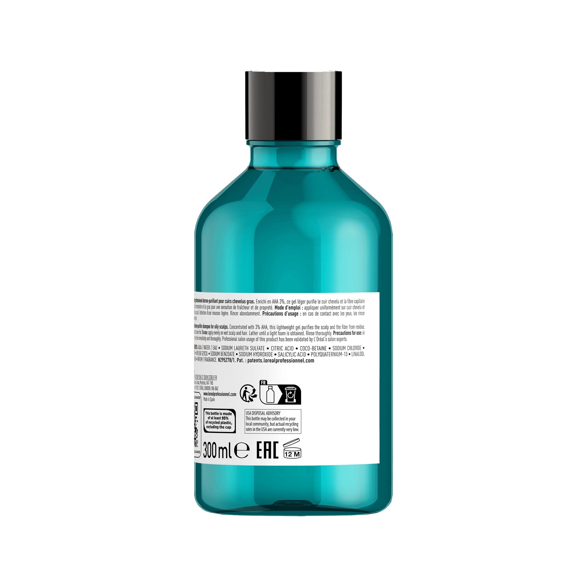 L'Oréal Professionnel Scalp Advanced Oiliness Shampoo 300ml