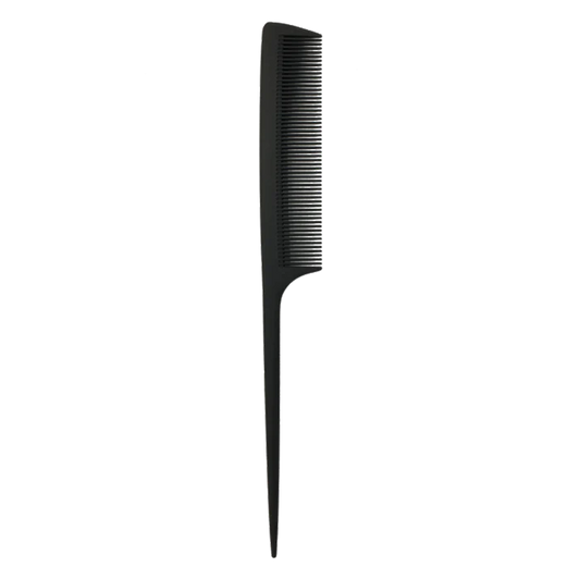 Black Carbon Fibre Tail Comb High Heat Resistance