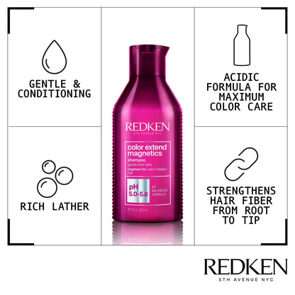 Redken Color Extend Magnetics Sulfate Free Shampoo 300ml - Salon Warehouse