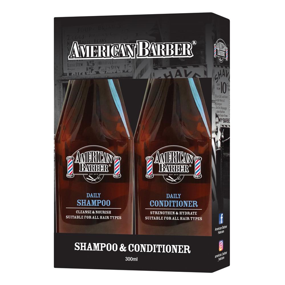 American Barber Daily Shampoo & Conditioner 300ml Duo - Salon Warehouse