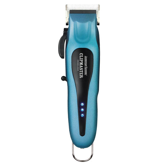 American Barber Clipmaster Cordless Clipper - BLUE - Salon Warehouse