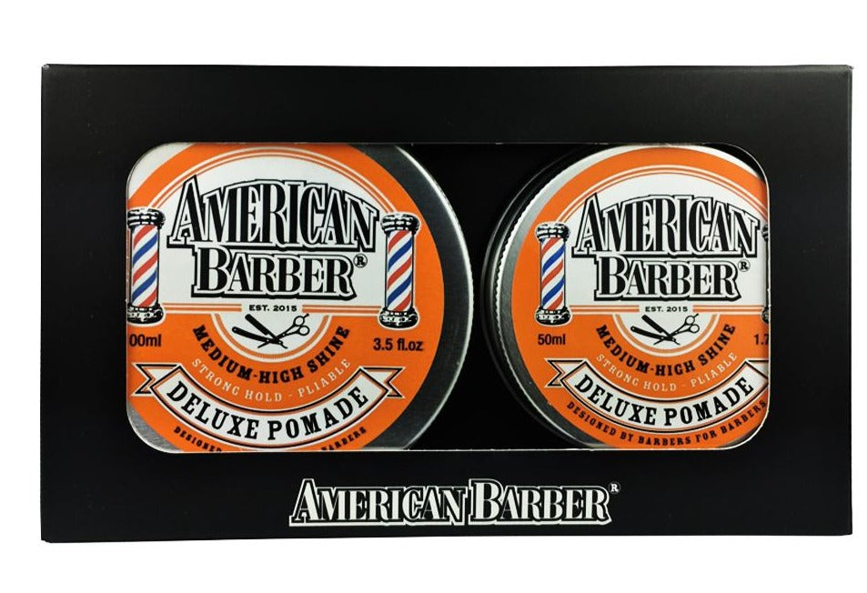 American Barber Deluxe Pomade Duo 50ml-100ml - Salon Warehouse