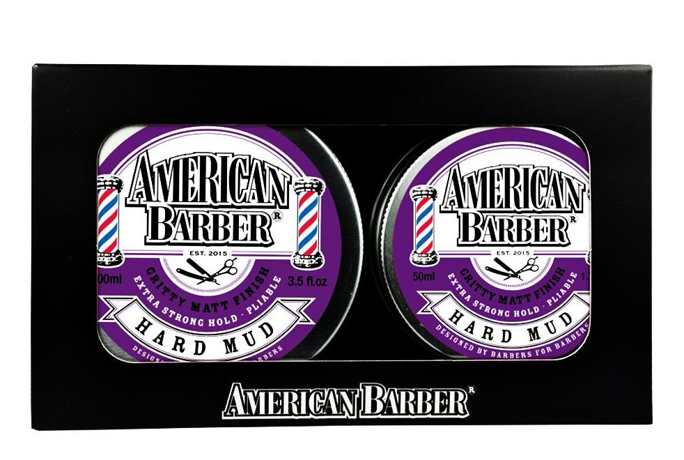 American Barber Hard Mud Duo 50ml-100ml - Salon Warehouse