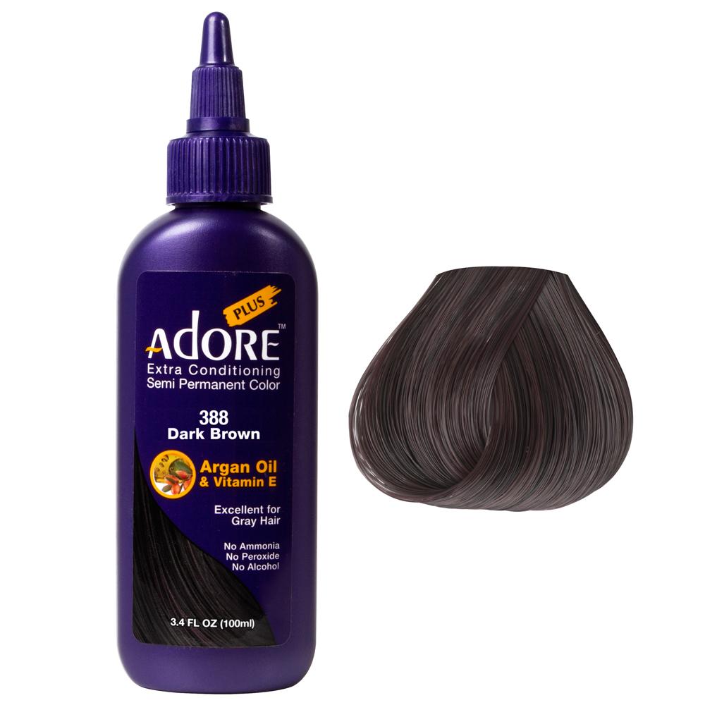 Adore Plus Semi Permanent Color Dark Brown - Salon Warehouse