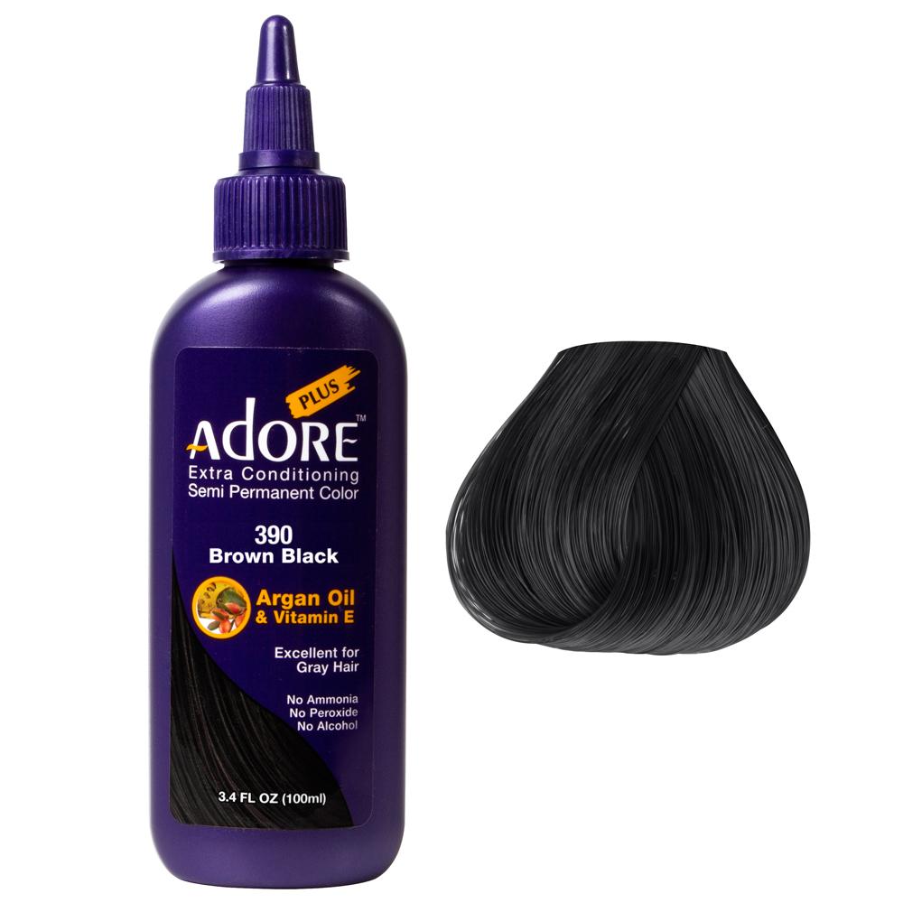 Adore Plus Semi Permanent Color Brown Black - Salon Warehouse