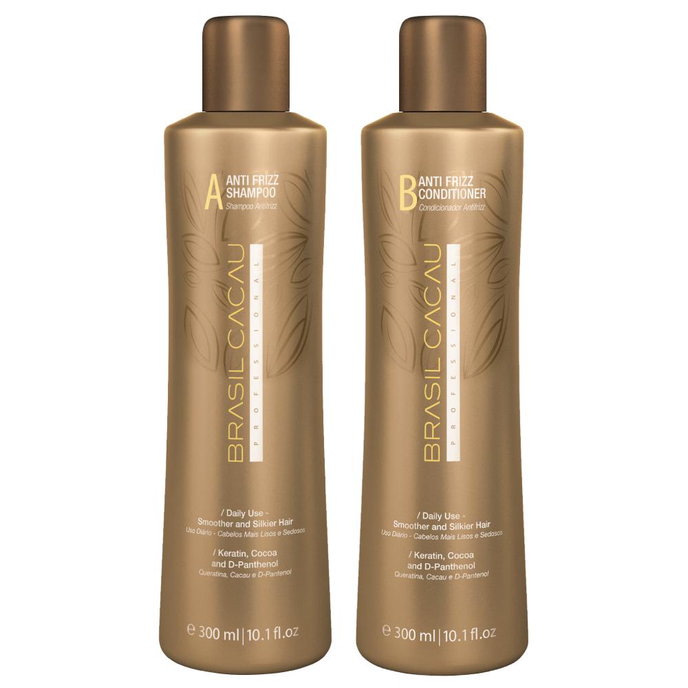 Brasil Cacau Shampoo & Conditioner Anti Frizz Duo 300ml - Salon Warehouse