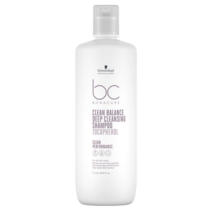 Schwarzkopf Professional Bonacure Clean Performance Deep Cleansing Shampoo 1000ml - Salon Warehouse