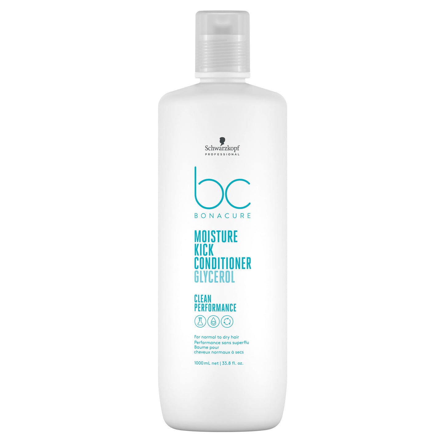 Schwarzkopf Professional Bonacure Clean Performance Hyaluronic Moisture Kick Conditioner 1000ml - Salon Warehouse 