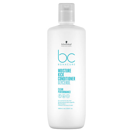 Schwarzkopf Professional Bonacure Clean Performance Hyaluronic Moisture Kick Conditioner 1000ml - Salon Warehouse 