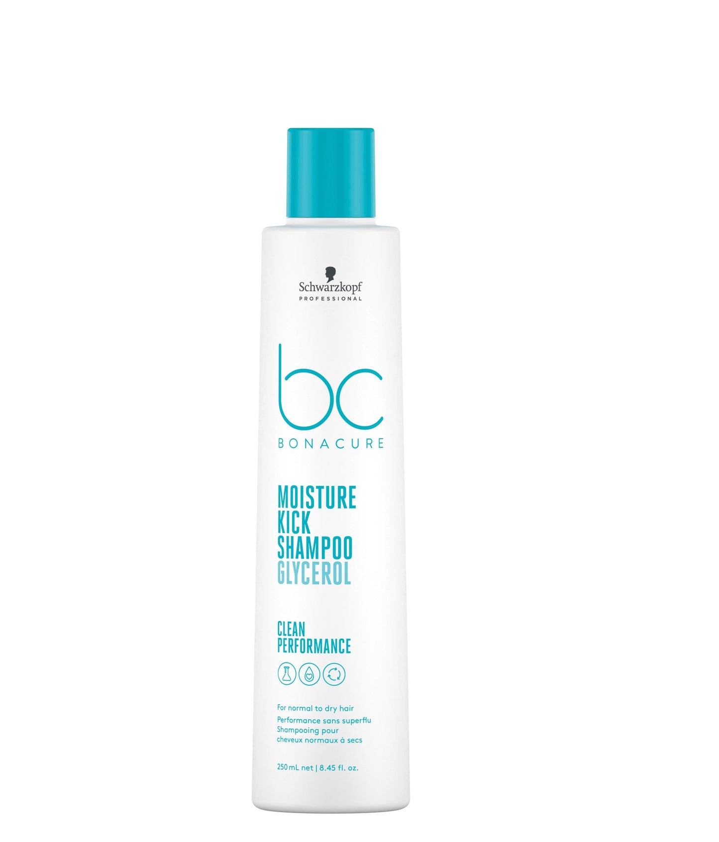 Schwarzkopf Professional Bonacure Clean Performance Hyaluronic Moisture Kick Shampoo 250ml - Salon Warehouse 