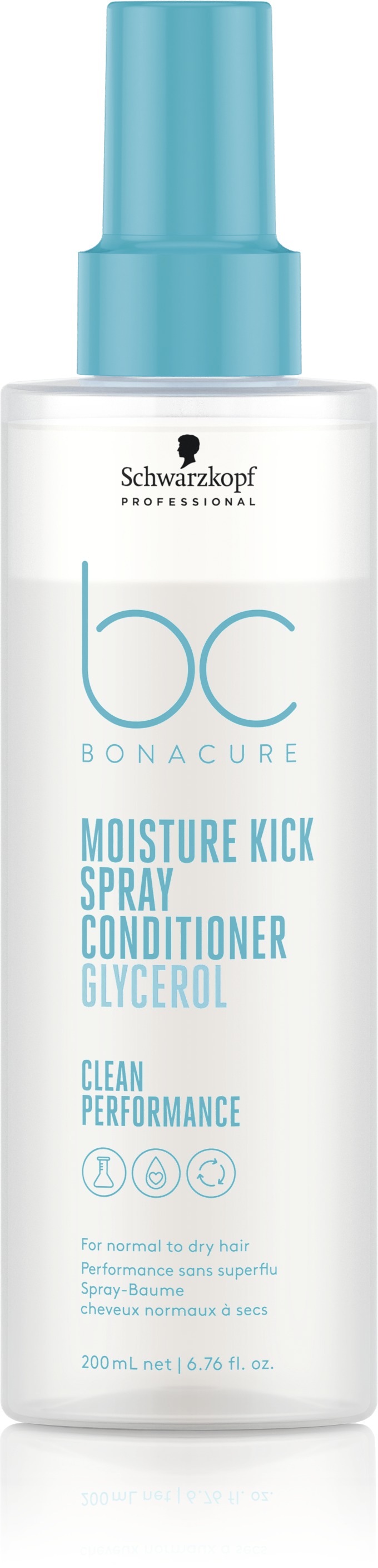 Schwarzkopf BC Bonacure Hyaluronic Moisture Kick Spray Clean Performance Conditioner 200ml
