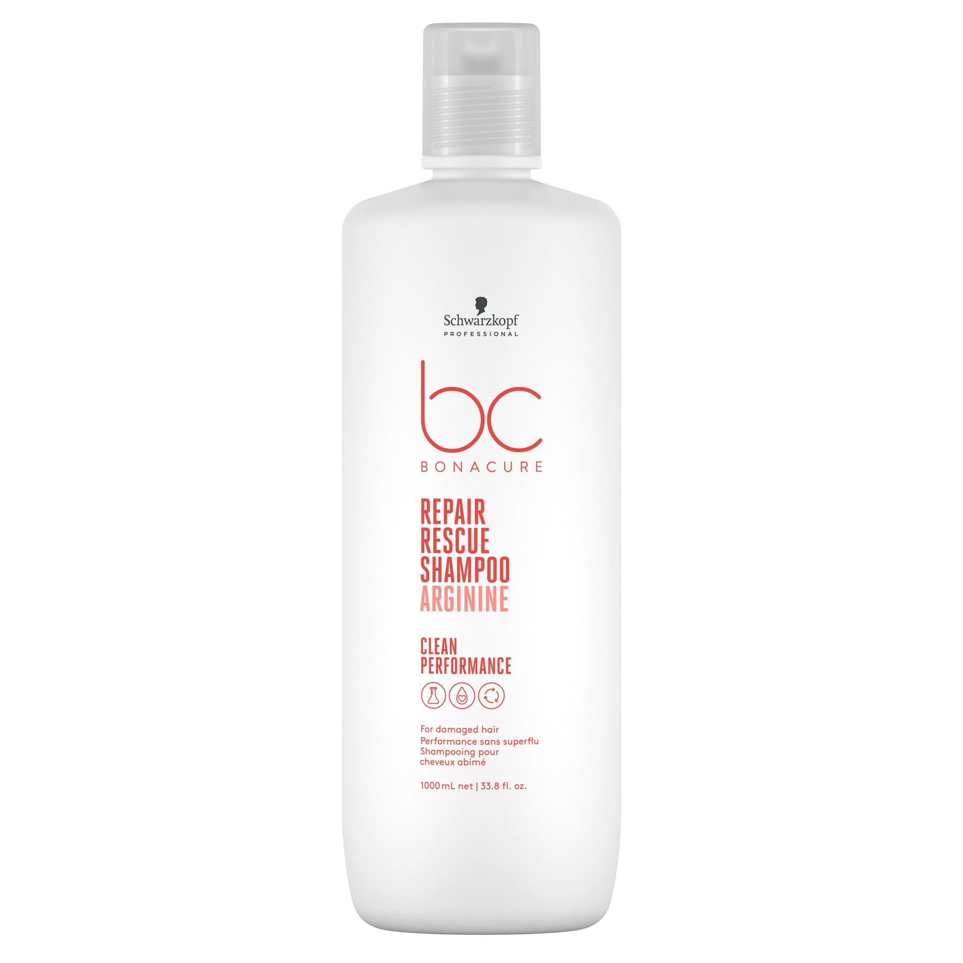 Schwarzkopf Professional Bc Bonacure Clean Performance Repair Rescue Shampoo 1000ml - Salon Warehouse