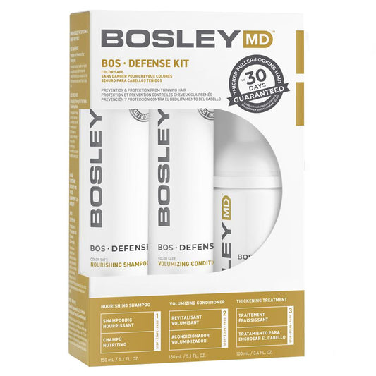 Bosley BosDefense Starter Pack For Color-Treated Hair - Salon Warehouse