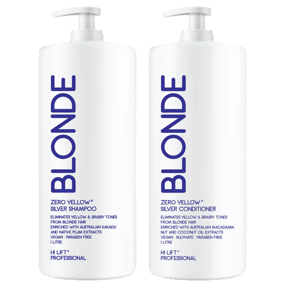 Hi Lift True Blonde Zero Yellow Shampoo and Conditioner DUO 1 Litre