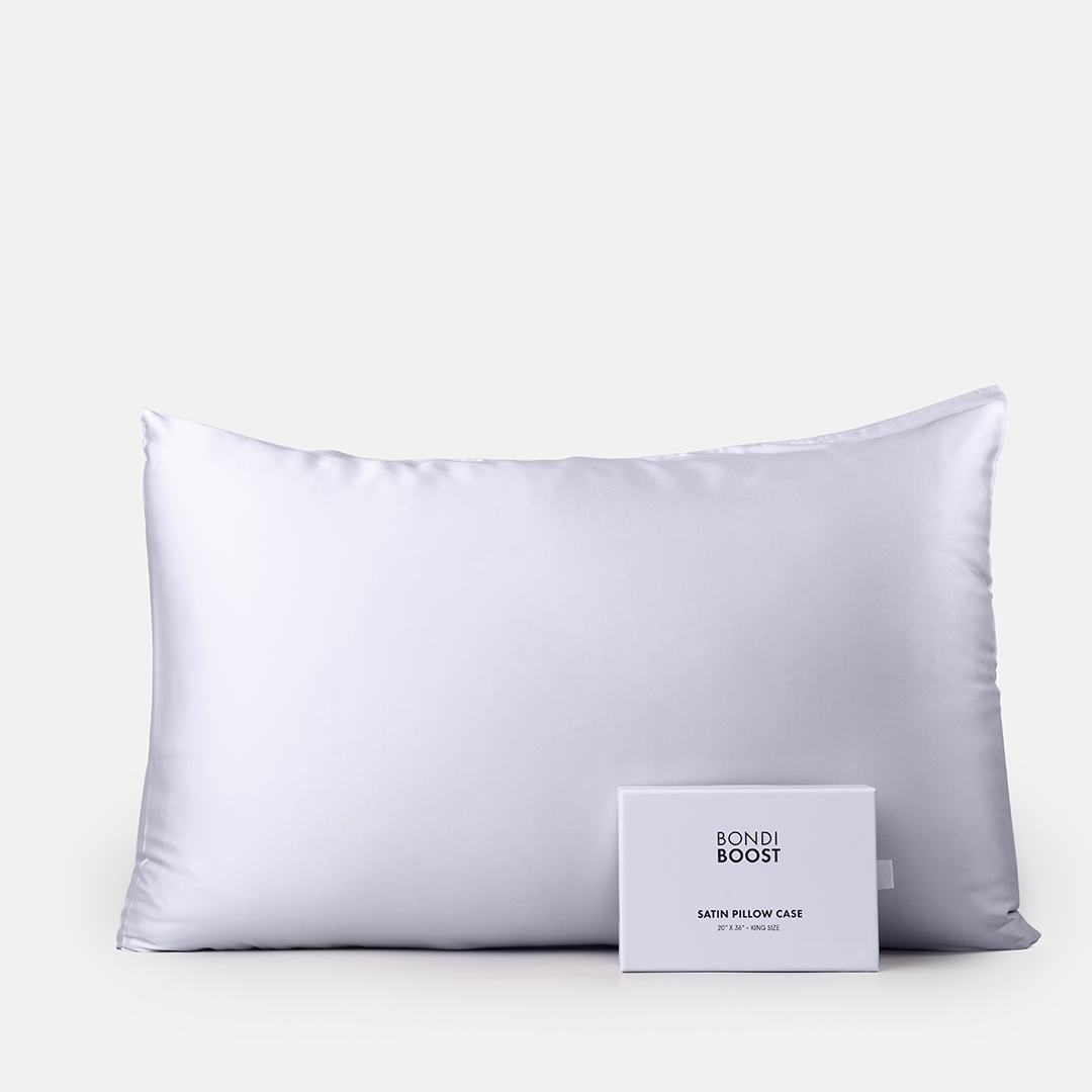 BondiBoost Satin Pillowcase GREY (Standard Size)