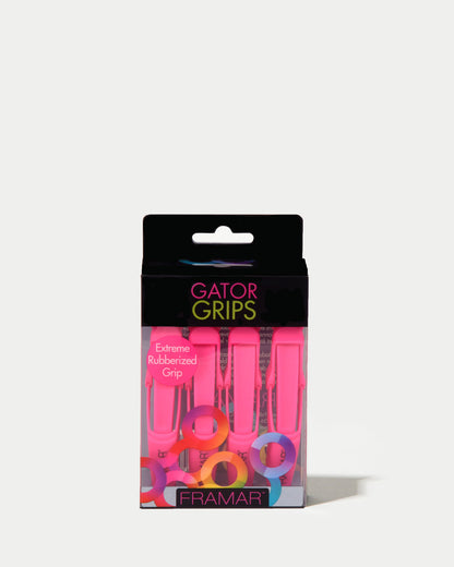 Framar Gator Grip Clips - Pink