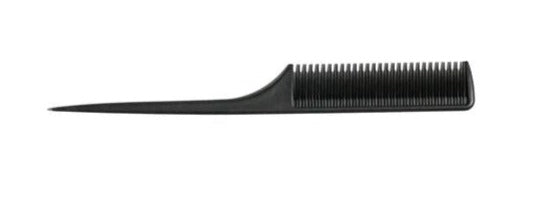 Black Carbon Fibre Tail Comb - Salon Warehouse