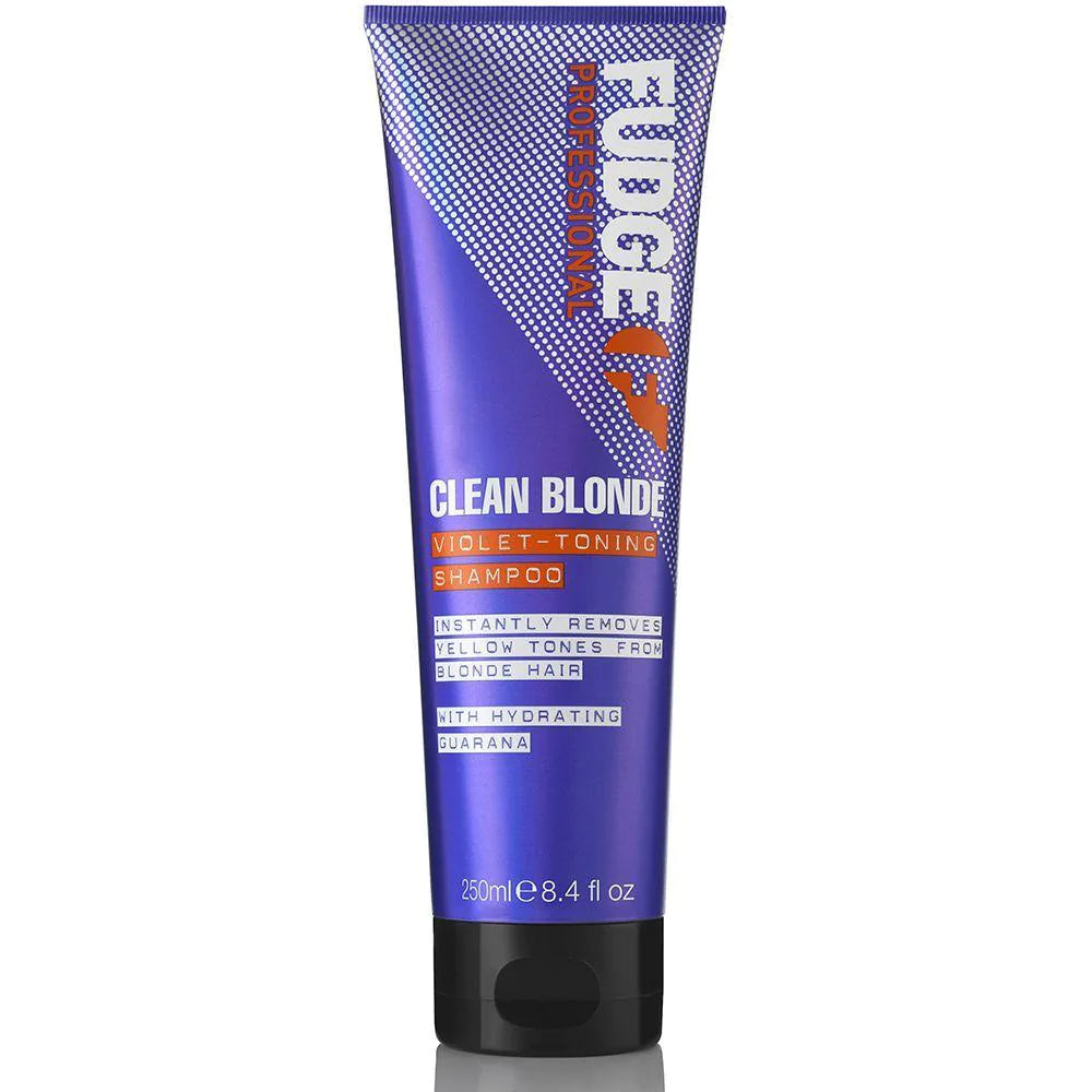 Fudge Clean Blonde Damage Rewind Violet Toning Shampoo - 250ml - Salon Warehouse