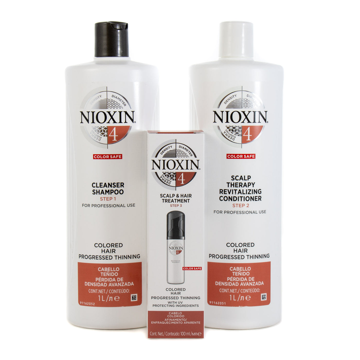 Nioxin System 4 Cleanser Shampoo And Scalp Revitaliser Conditioner 1000ml Plus 100ml Treatment - Salon Warehouse