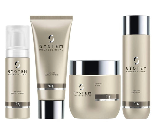 System Professional Repair Shampoo 250mL Conditioner 200ml Mask 200ml Perfect Hair 150ml - Salon Warehouse